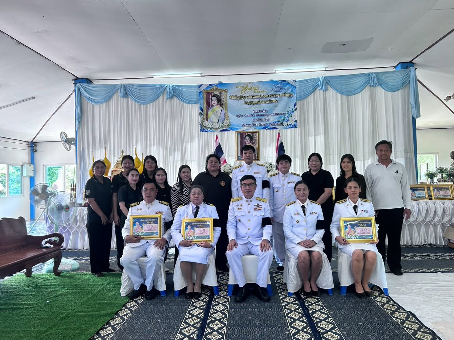 พช.คลองขลุง จัดพิธีแลกเงินขวัญถุงกองทุนแม่ของแผ่นดิน บ้านห้วยน้อย หมู่ที่ 6 ตำบลแม่ลาด อำเภอคลองขลุง จังหวัดกำแพงเพชร
