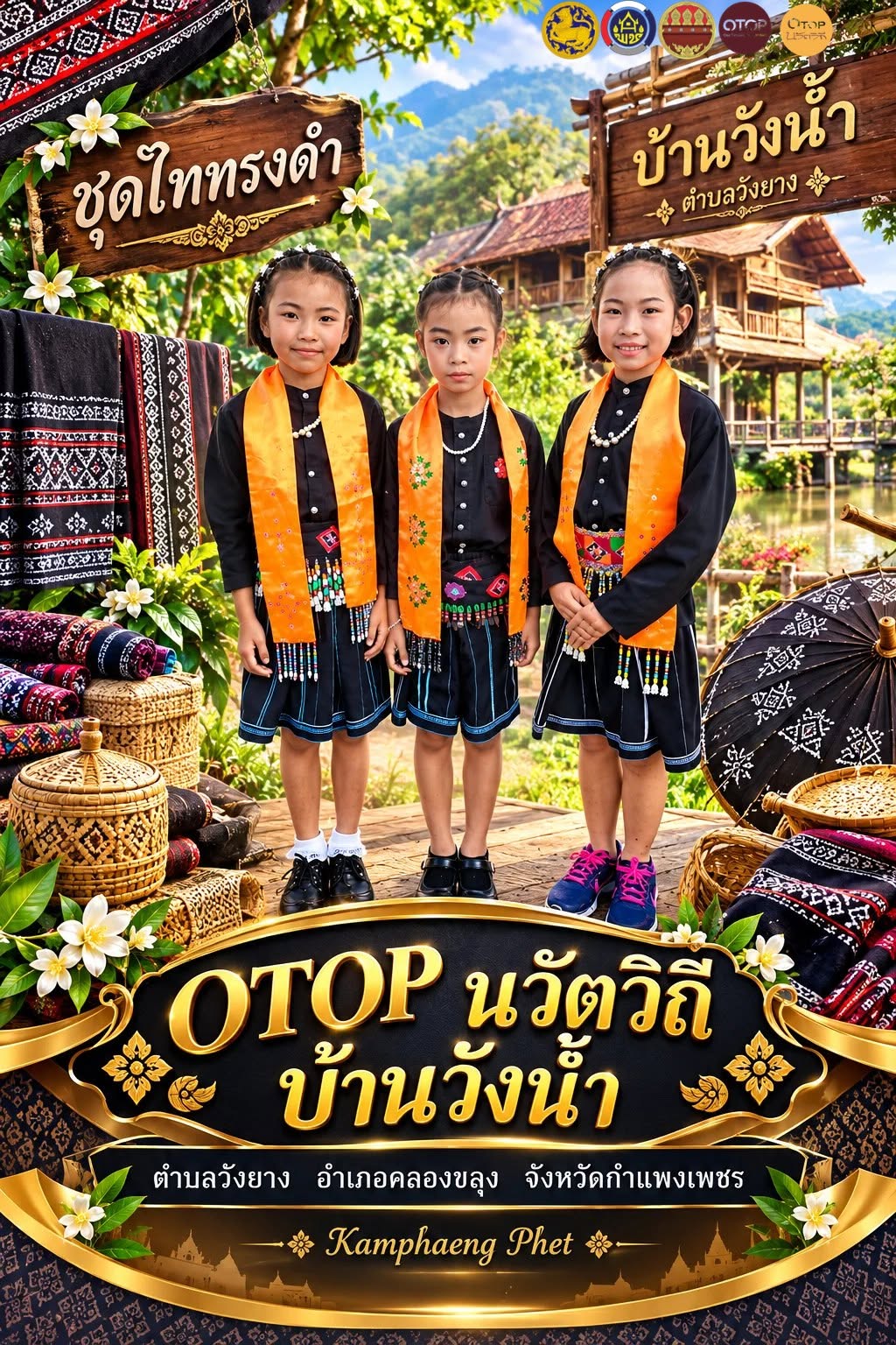พช.คลองขลุง ขอเชิญชวนทุกท่านมาเยือน OTOP นวัตวิถีบ้านวังน้ำ ตำบลวังยาง อำเภอคลองขลุง จังหวัดกำแพงเพชร